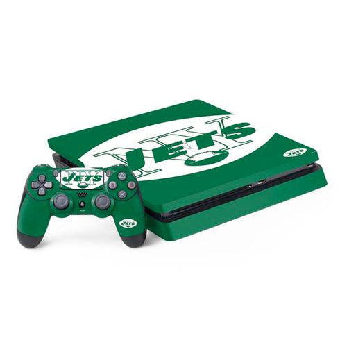 NFL New York Jets Retro Logo PS4 Slim Bundle Skin